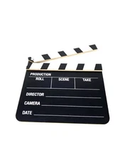 Movie Film TV Slate Clapper Board Chalk Clapboard Cut Action Scene