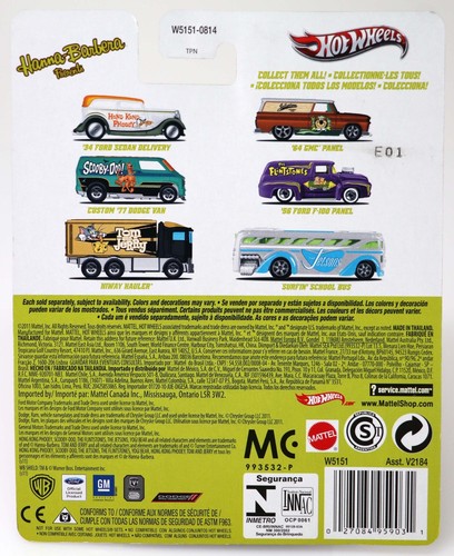 Hot Wheels The Flintstones 1956 Ford F-100 Panel Hanna Barbera - W5151 NRFP 2011 - Picture 4 of 4