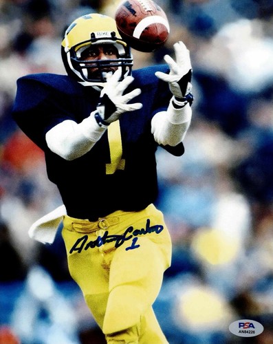 Anthony Carter Michigan Wolverines signed 8" x 10" Photo PSA/DNA autographed - Picture 2 of 2