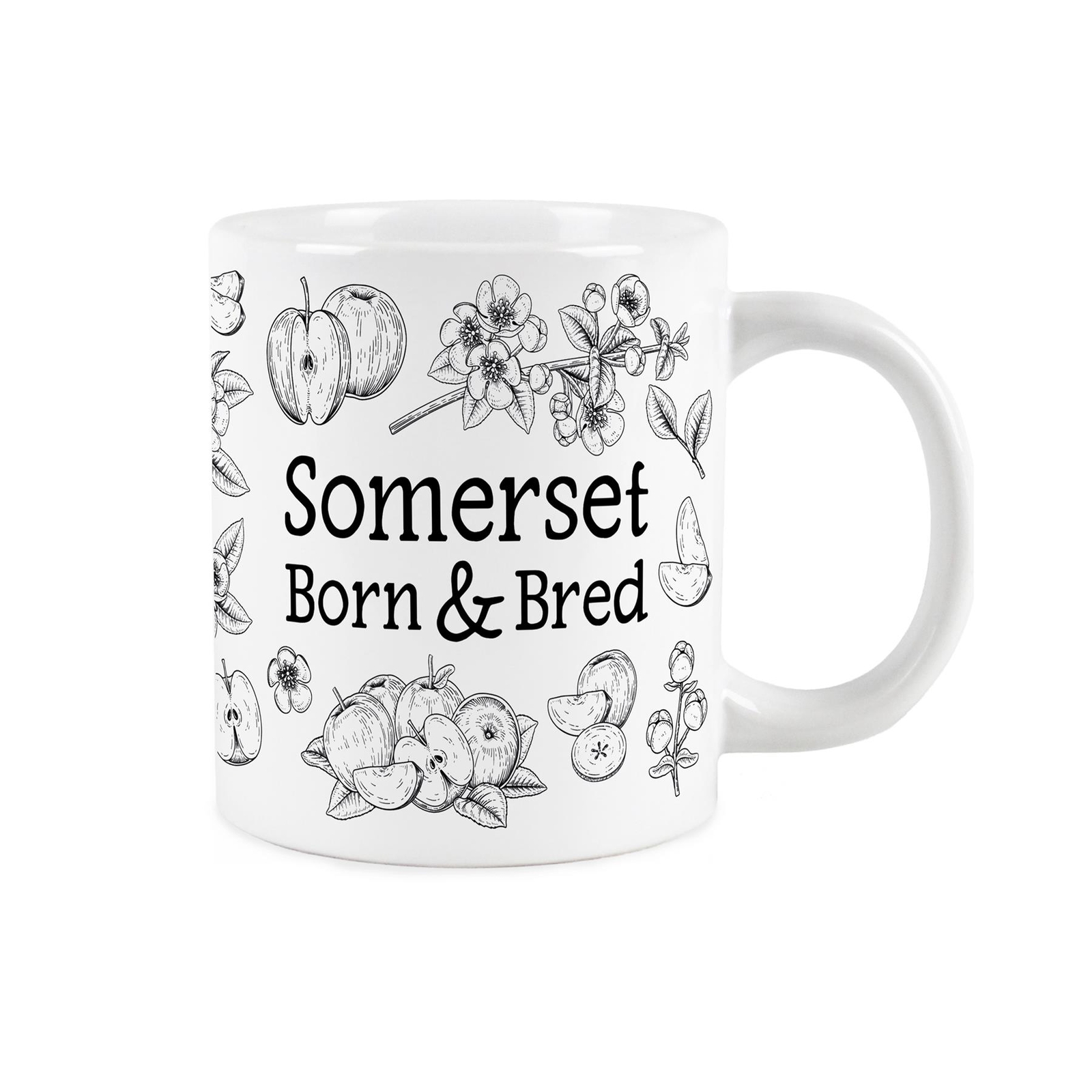 Somerset Born & Bred Mug - Jumbo Novelty Coffee/Tea Hot Drinks Cup Present