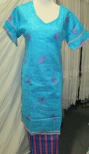 summer beautiful embroidery lawn cotton salwar kameez Size M 40