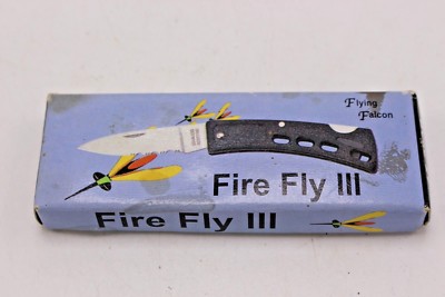 Firefly III Lock Back knife by Flying Falcon ROSTFREI ''Black'' in box