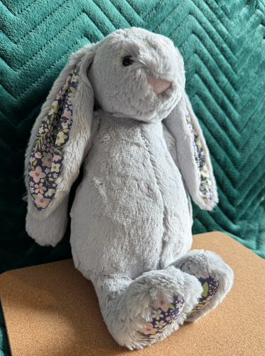 Jellycat Blossom Silver 'Bloom' Bunny, Medium *Brand New With Tags* - Picture 5 of 8