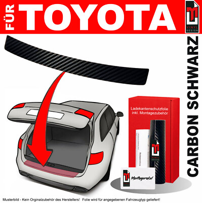 Lackschutzfolie Ladekantenschutz für Toyota Corolla Verso 2004-2009 Carbon