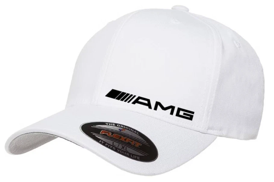 Mercedes Benz Motor AMG Side Logo Cap 5001 Flexfit Baseball Hat S/M and L/XL