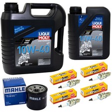 5L Öl Set Inspektion für Suzuki GSX 1100 F GV72 GSX 1988-1996 Ölfilter Zündkerze