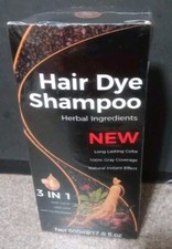 Hair Dye Shampoo Herbal Ingredients 3 in 1 Chestnut Brown 17.6 fl.oz.