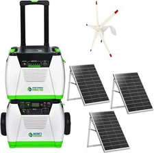 Nature's Generator Platinum WE  System 1800W + Solar & Wind Powered + power pod