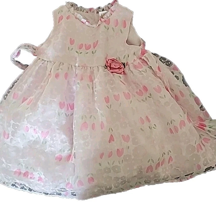 Elegante vestido de fantasía para niñas pequeñas talla 18 meses fiesta de verano cumpleaños George  Foto 2 de 3