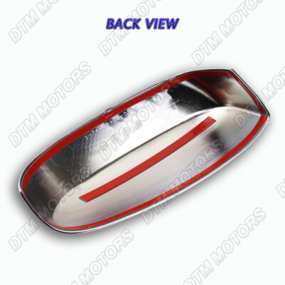 Chrome Mirror Overlay Covers For 2007–2013 Chevy Silverado & GMC Sierra Denali/XL – 3M Tape On
