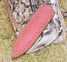 GENUINE LEATHER SHEATH CUSTOM HANDCRAFT FOR FIXED BLADE KNIFE / HOLSTER 1797