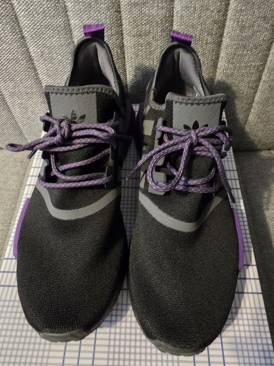 Adidas NMD R1 GW5664 Black Active Purple size Men's 9 | eBay