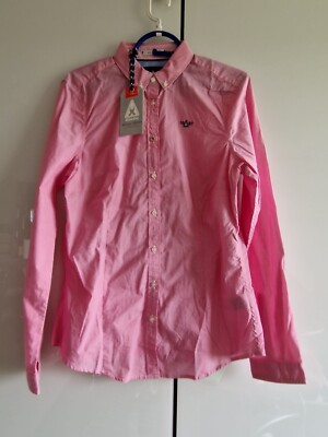 GAASTRA *  Bluse * Hemd * Gr. S M  * rot weiß dezent gestreift * neu & Etikett