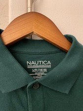 Nautica School Uniform US Size Large /Green 14/16 Long Sleeve New