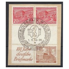 Mi. Nr. SZ 3A mit Berlinstempel gestempelt auf Briefst&uuml;ck Luxus