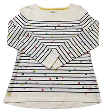 Joules Harbour Print Stripes Dot Long Sleeve Pullover Heavy Shirt Women’s US 6