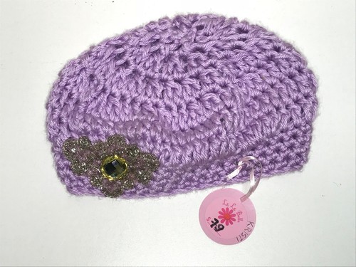 Girls KRISTI CROCHET BERET WINTER HAT 