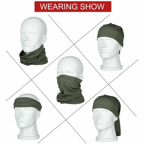 Neck Gaiter Tube Scarf Bandana Head Face Mouth Cover Snood Headwear Outdoor Cap - Picture 8 of 39