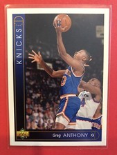 1993-94 UPPER DECK GREG ANTHONY #292 KNICKS