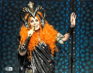 Living Legend Cher Signed Autograph 11x14 Photo BAS Beckett