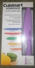 Cuisinart Advantage 12-Piece Color-Coded Professional Stainless Steel Knives