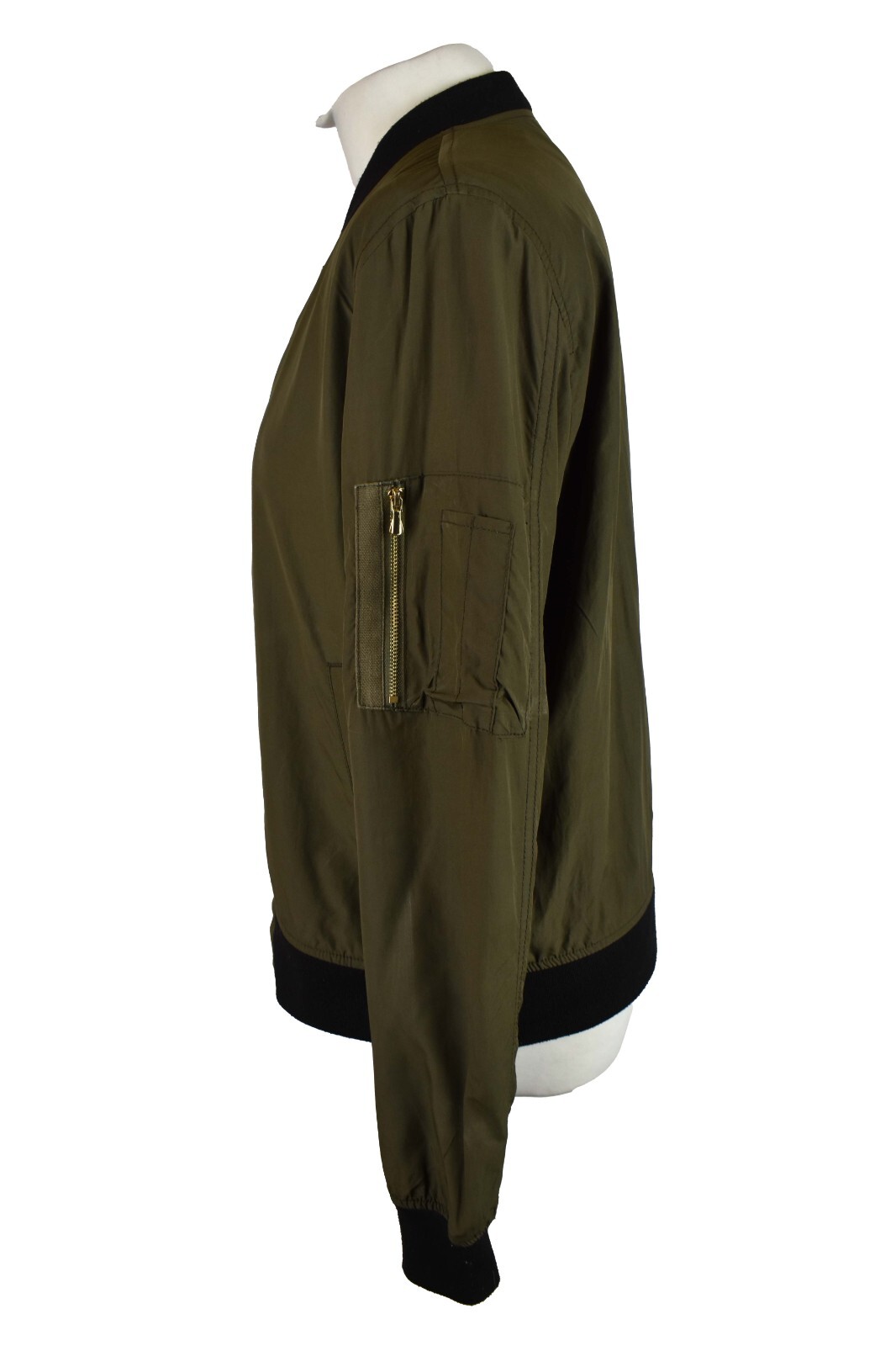 ZARA BASIC Green Windcheater Jacket size L Womens… - image 4