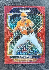 Ben Joyce 2022 Prizm Draft RED MOJO PRIZM RC #89 Tennessee Volunteers Angels SP