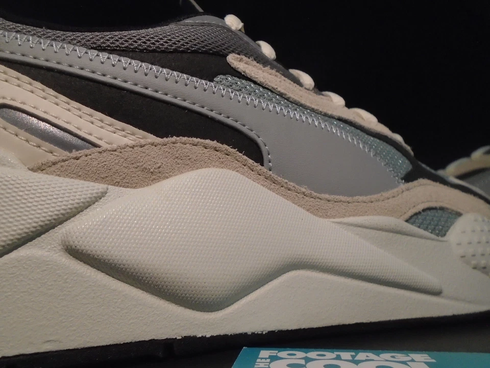 2019 PUMA RS-X3 PUZZLE LIMESTONE WHISPER WHITE OFF WHITE BLACK 371570-01 12 - Image 2 of 4