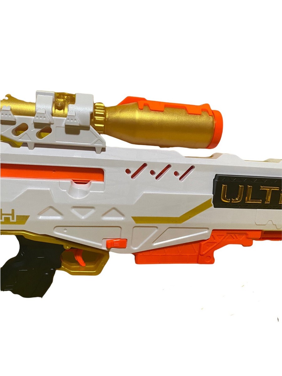  NERF Ultra Pharaoh Blaster with Premium Gold Accents, 10-Dart  Clip, 10 Ultra Darts, Bolt Action, Compatible Only Ultra Darts : Toys &  Games