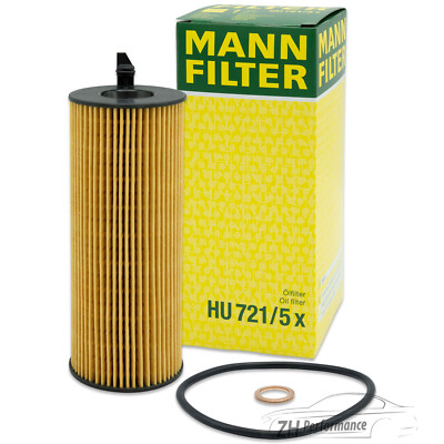 MANN-FILTER HU 721/5 x Ölfilter für BMW 1er 3er 5er 7er X5 X6 20d 30d 50d E9x