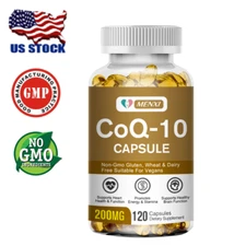 CoQ10 200mg SoftGels COQ10 - CQ10 Coenzyme Q10 Supplement, for Cellular Energy