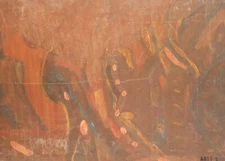 Contemporary impressionist oil painting forest landscape