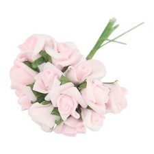 Bundles of 12 Mini Foam Rose Bunches! Bulk Wholesale Artificial Flowers Craft