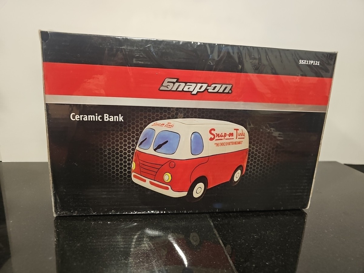 Snap-On Tools Ceramic Van Bank New in Original Box Sealed