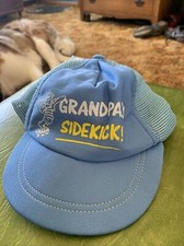 Vintage Made in USA Grandpa’s Side Kick Childs Hat Snap Back Awesome Capsmith