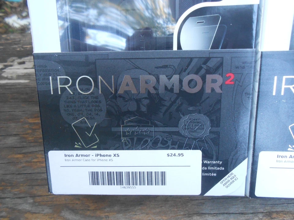 Lot of (4) New iPhone XS Protective Rugged Phone Case Belt Clip w/ Stand - Black - Image 2 of 4