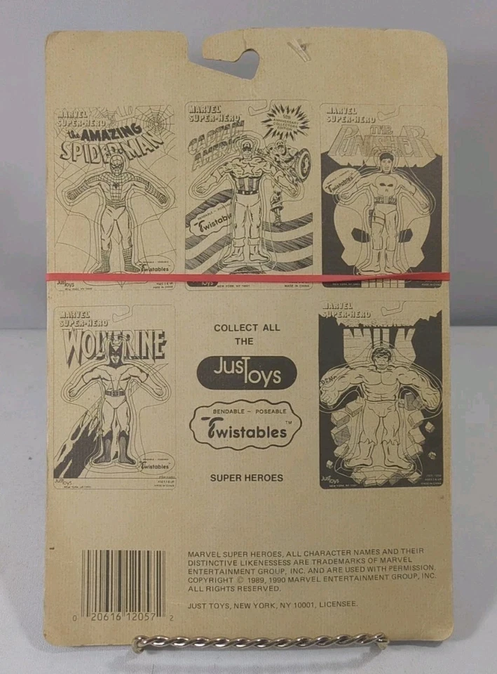 VINTAGE 1989 WOLVERINE & PUNISHER 6" BENDY PERFEITO ESTADO por Just Toys - Imagem 3 de 4