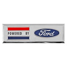 Scott Drake Fender Emblem Powered By Ford Stick-on Bronco 1966-1977 Scott Drake Fender Emblem Powered By Ford Stick-on Bronco 1966-1977
