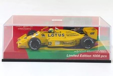 Minichamps 1/43 Lotus Honda 99T Senna 50th Anniversary #12 Yellow Racing Car