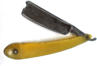 Antique 1800`s Wade & Butcher Sheffield Clear Scales Straight Razor 15/16"