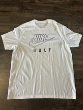 NIKE GOLF GRAPHIC CORE SWOOSH T-SHIRT M11332D WHITE XL NWT