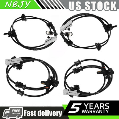 4x ABS Wheel Speed Sensors for Jeep Grand Cherokee 05-10 Commander Front & Rear