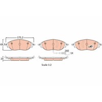 Bremsbelagsatz Scheibenbremse TRW GDB1918 Cotec FüR Seat Skoda VW Audi