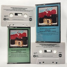 Solid Gold Party Rock Cassette 2 Tape Set 1982 Silver Eagle Records OPCS 5501
