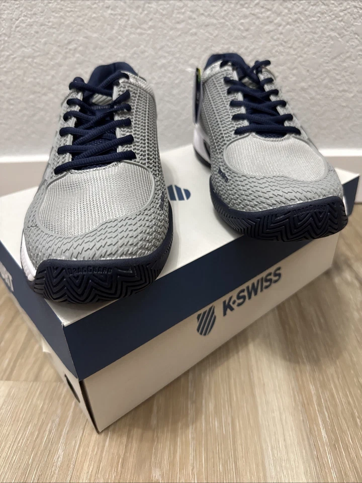 Novo Tênis Masculino K Swiss Express Light Pickleball, Cinza Azul Marinho, Tamanho 11.5 - Imagem 2 de 4