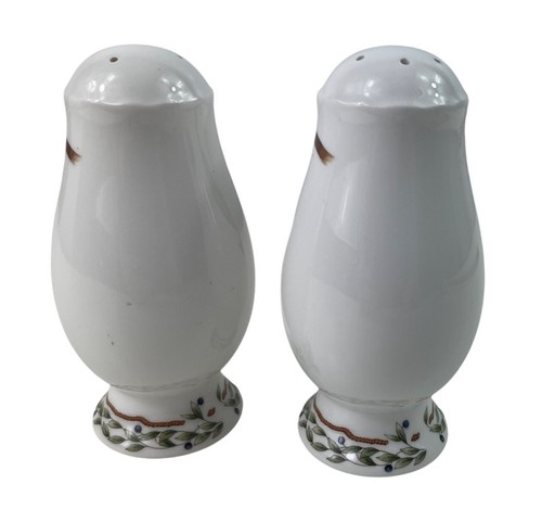 Noritake Royal Orchard Porcelain Salt & Pepper Set Fruit Plums - Picture 5 of 10