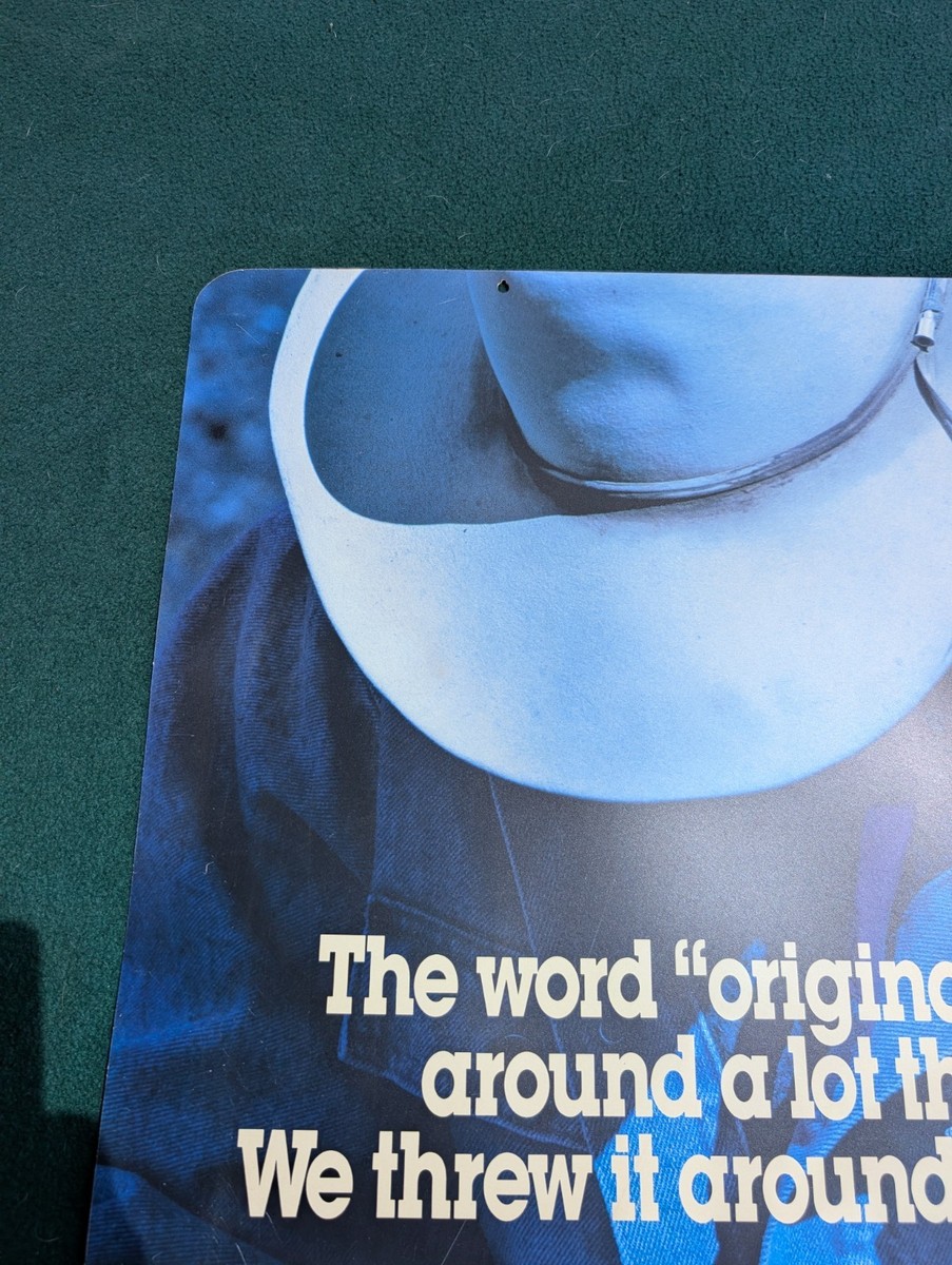 Vintage Carhartt Double Sided Hard Vinyl Thin Plastic