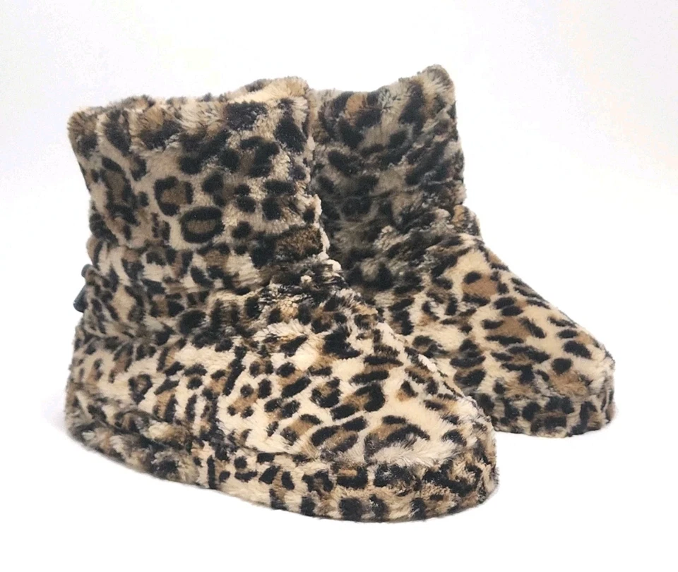 Cheetah Print New Battery Operated Vibrating Slippers Size Large Women’s 11/12 - Image 2 of 4