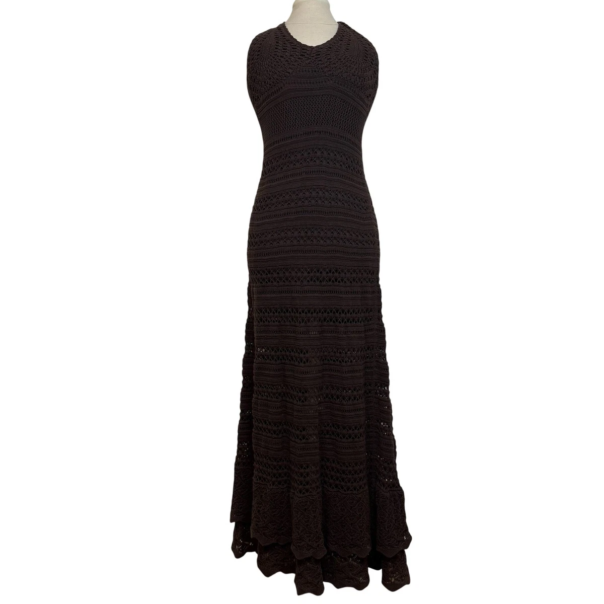 knee length dresses for ladies Kingsly Crochet Maxi Dress main image 0