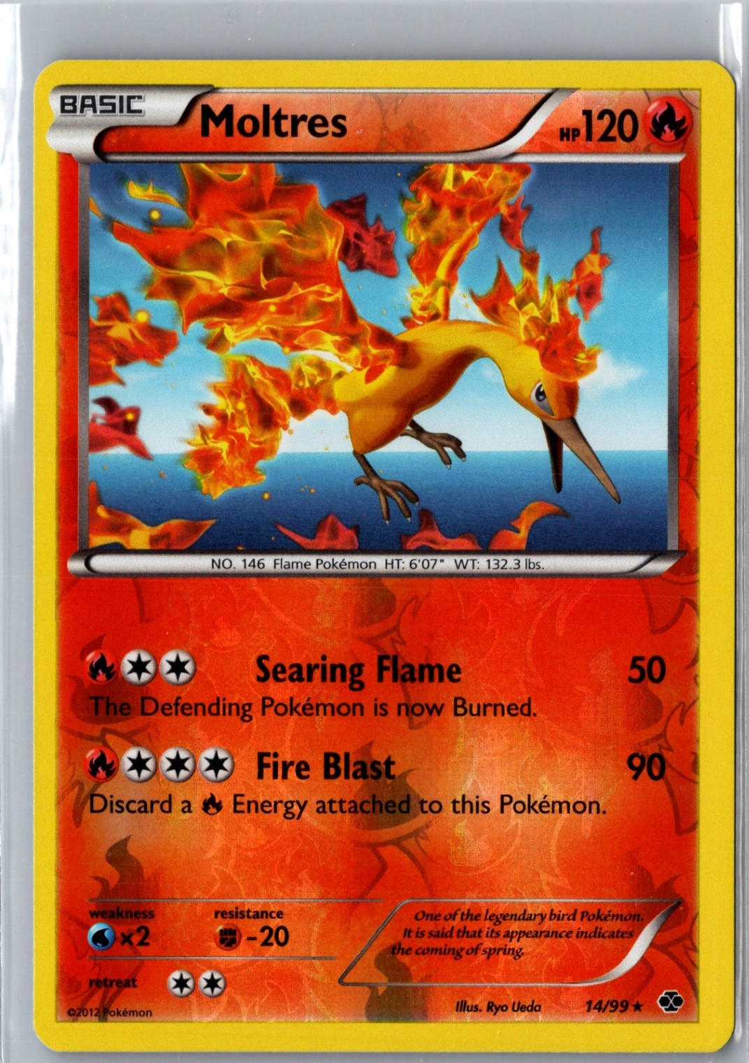 Moltres Holo Rare Next Destinies 14/99 LP